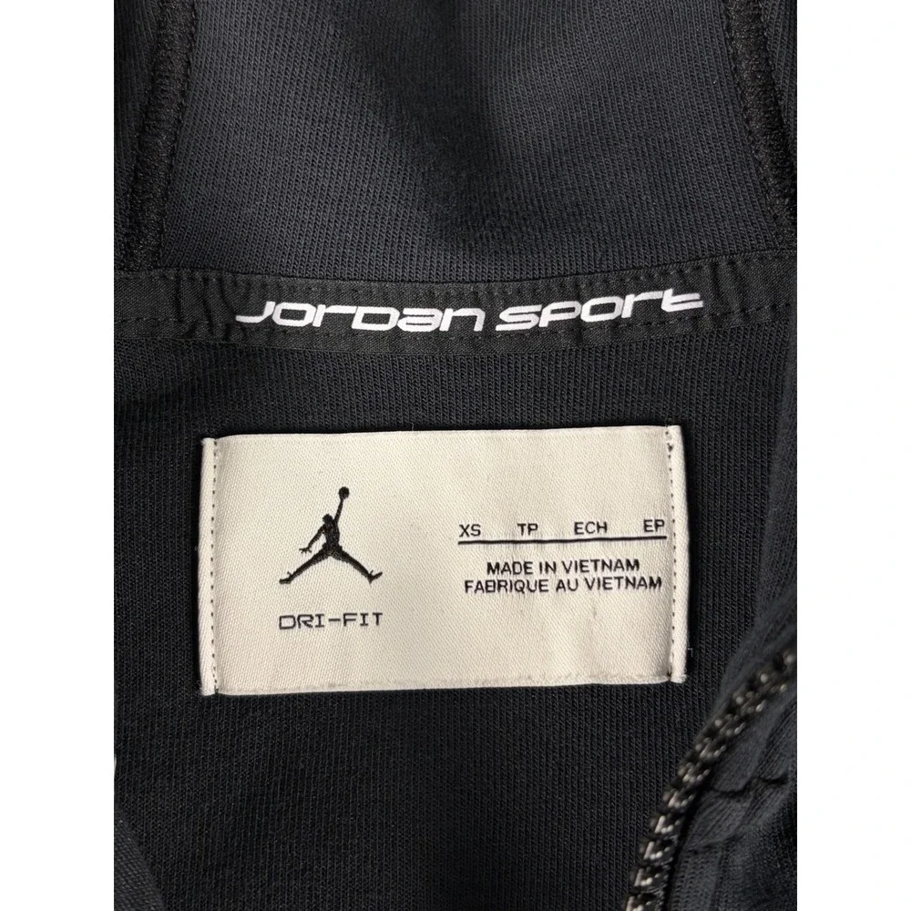 Jordan Sport Dri-FIT Mens Full Zip Hoodie Black Jumpman Sweatshirt XS